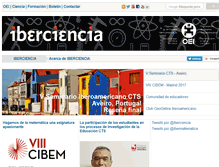 Tablet Screenshot of ibercienciaoei.org